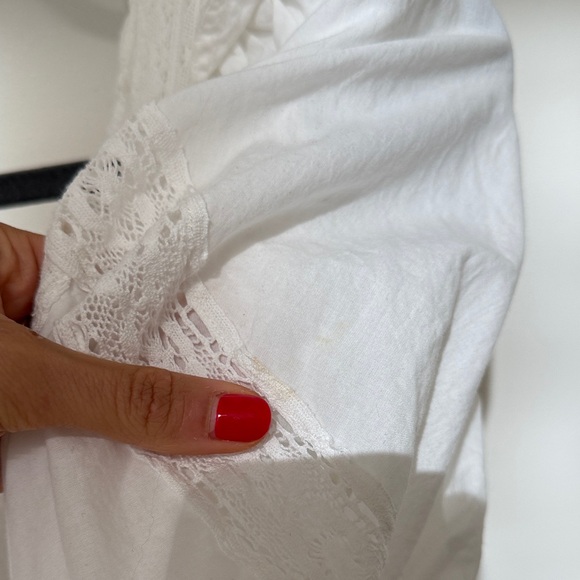 RHODE White Ruffled Blouse - Picture 5 of 6